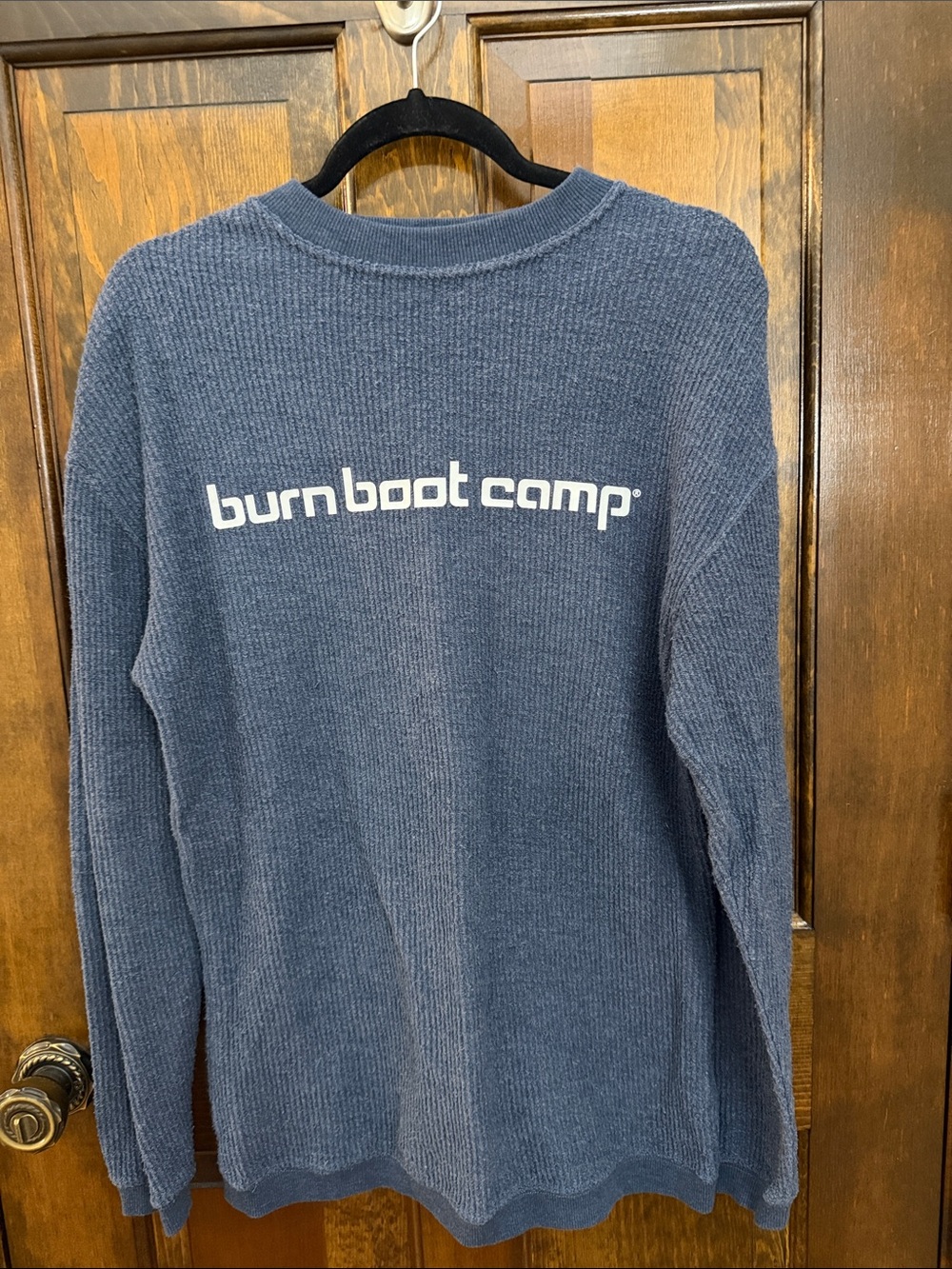 GUC Burn Boot Camp Women's Blue Ribbed Thermal - Size Extra Small XS